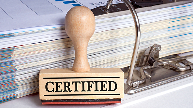 Aktenordner und Stempel Aktenordner und Stempel