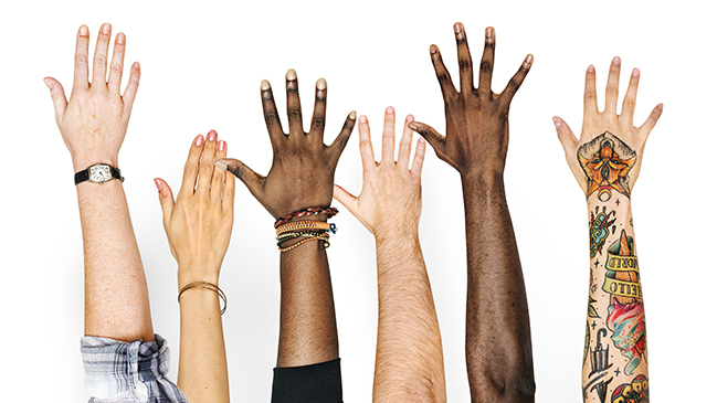 verweist auf: Vielfalt im BAFA Diversity Hände (verweist auf: Vielfalt im BAFA)