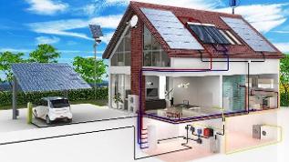 verweist auf: 10 Milliarden Euro für die Gebäudesanierung durch die Bundesförderung für effiziente Gebäude (BEG): BAFA zieht positive Bilanz Querschnitt eines modernen Wohngebäudes (verweist auf: 10 Milliarden Euro für die Gebäudesanierung durch die Bundesförderung für effiziente Gebäude (BEG): BAFA zieht positive Bilanz)