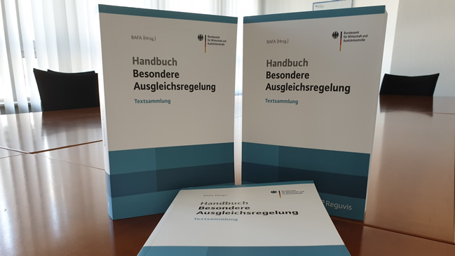 verweist auf: Arbeitshilfen Handbuch Besondere Ausgleichsregelung (verweist auf: Arbeitshilfen)