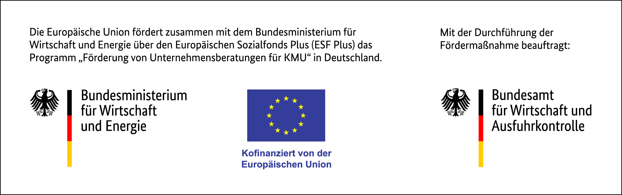 Disclaimer BMWK und ESF Plus