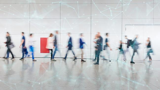 Digitale Vernetzung von Geschäftsleuten als Konzept Digitale Vernetzung von Geschäftsleuten als Konzept