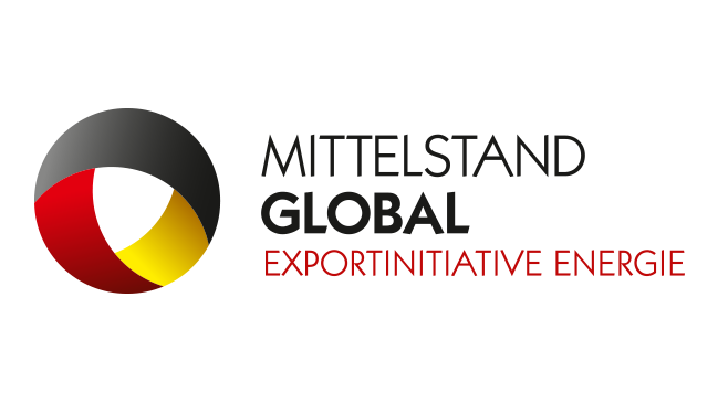 Logo „Mittelstand Global Exportinitiative Energie“ Logo „Mittelstand Global Exportinitiative Energie“