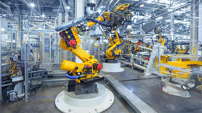 Inustriehalle mit Maschinen Inustriehalle mit Maschinen