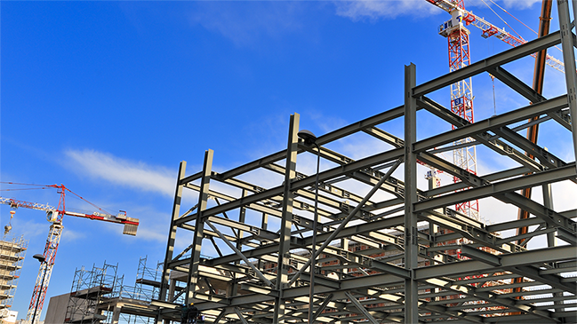 refer to: Economic Development Construction site with cranes (refer to: Economic Development)